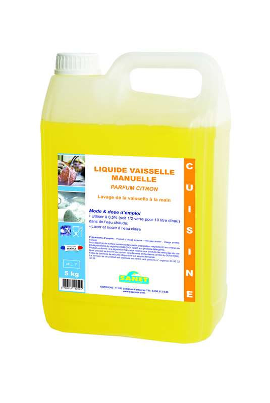 Liquide vaisselle 5L citron - SANILI HOME